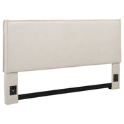 Izzy Upholstered Panel Headboard Sand - King