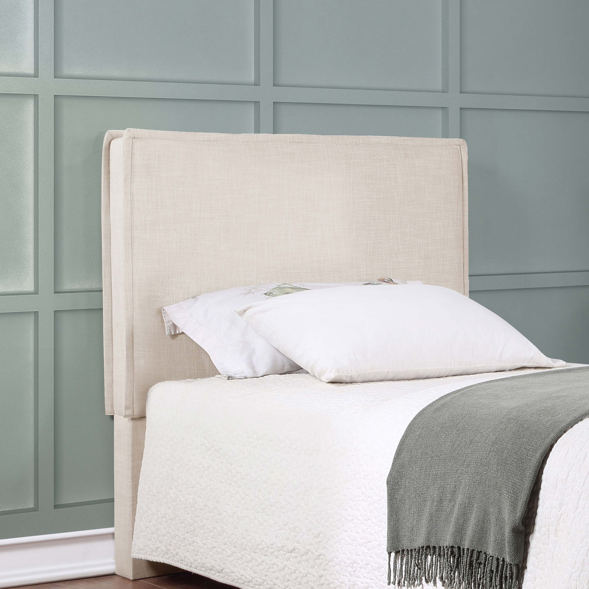 Izzy Upholstered Panel Headboard Sand - Twin