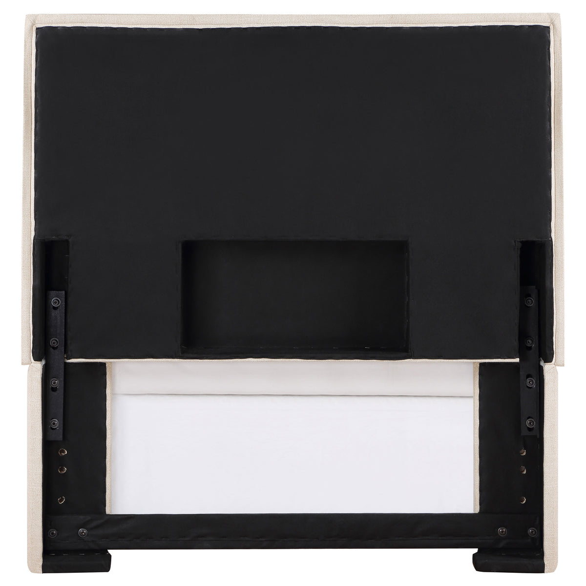 Izzy Upholstered Panel Headboard Sand - Twin