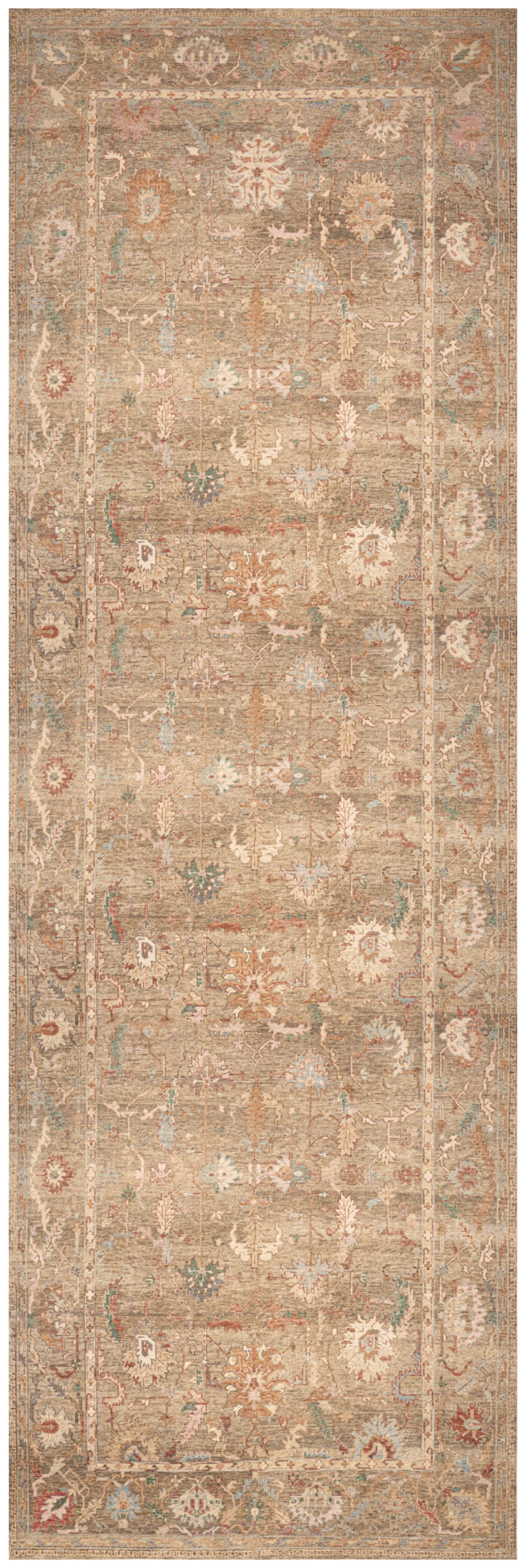 Vintage Washables VWS09 Taupe Multicolor Rug - Runner