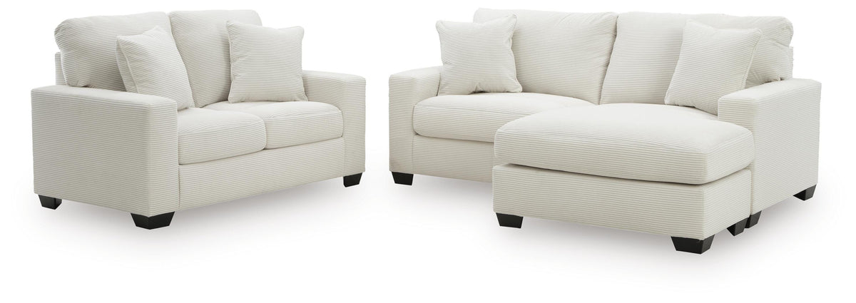 Greenbriar Sofa Chaise and Loveseat