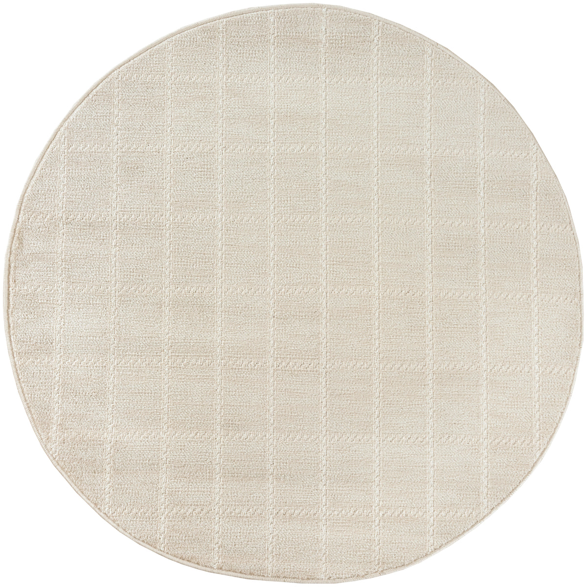 Serenity Home SRH05 Ivory Cream Rug - Round