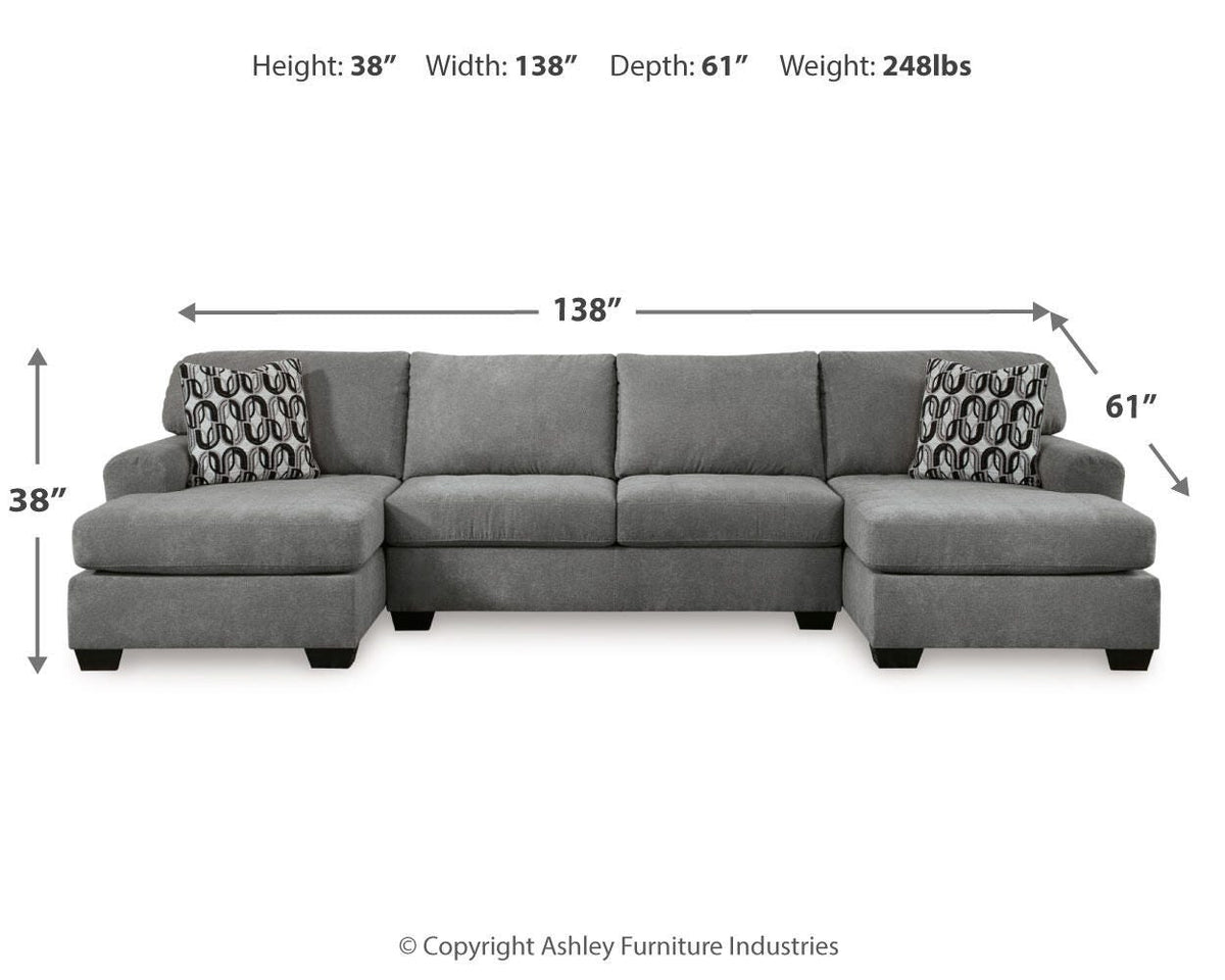 Birkdale Court 3-Piece Sectional Chenille