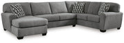 Birkdale Court 3-Piece Sectional with Chaise Chenille