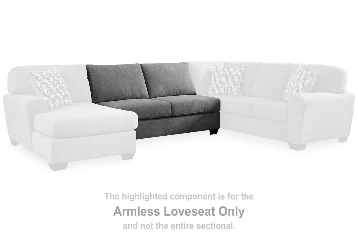 Birkdale Court Armless Loveseat Chenille