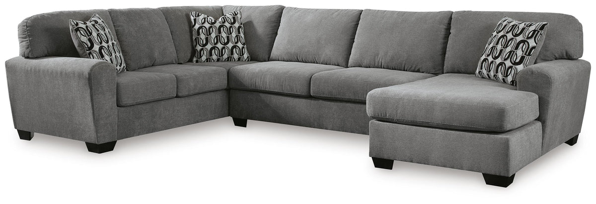 Birkdale Court 3-Piece Sectional with Chaise Chenille