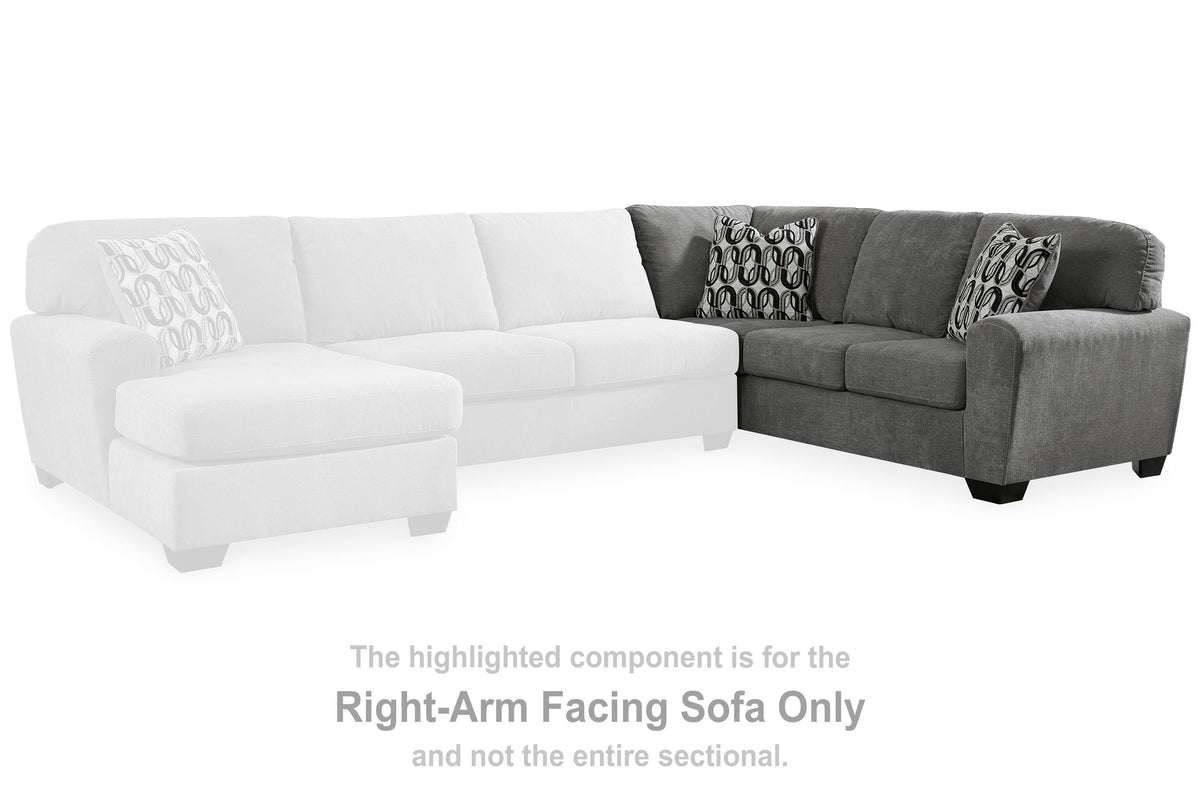 Birkdale Court RAF Sofa w/Corner Wedge Chenille