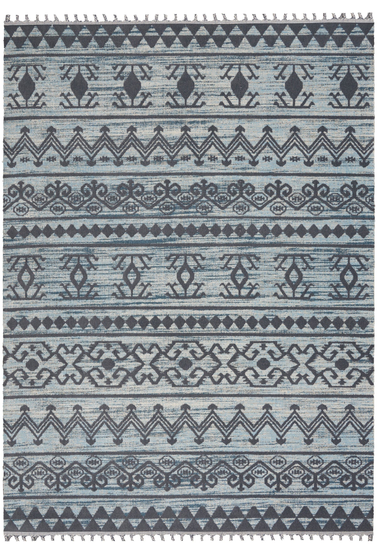 Asilah ASI03 Light Blue Charcoal Rug - Rectangle