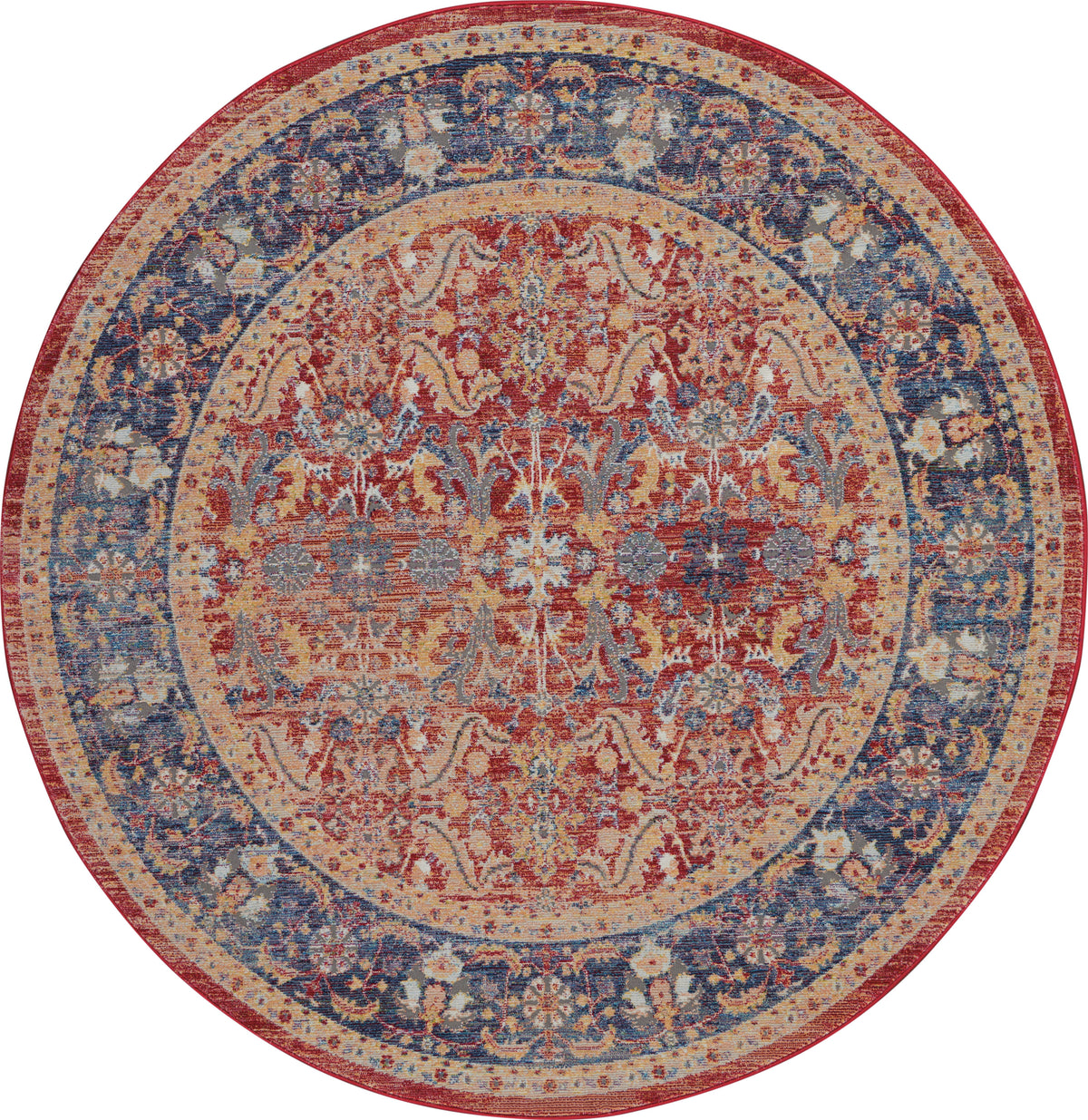 Ankara Global ANR02 Red Rug - Round
