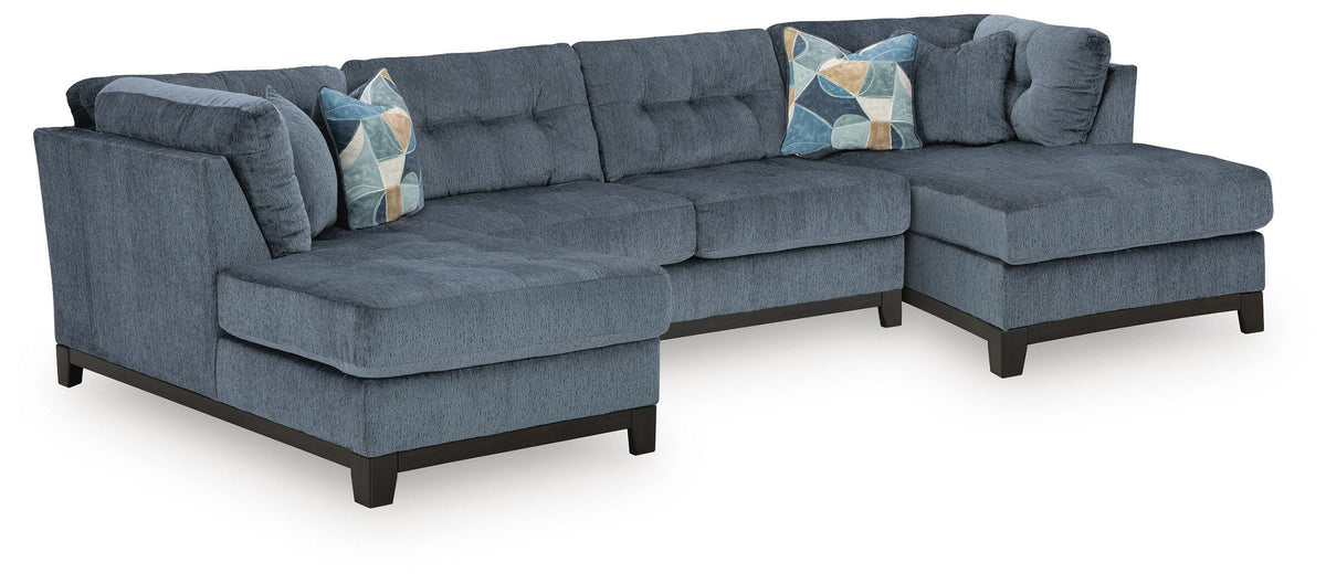 Maxon Place 3-Piece Sectional with Chaise Chenille