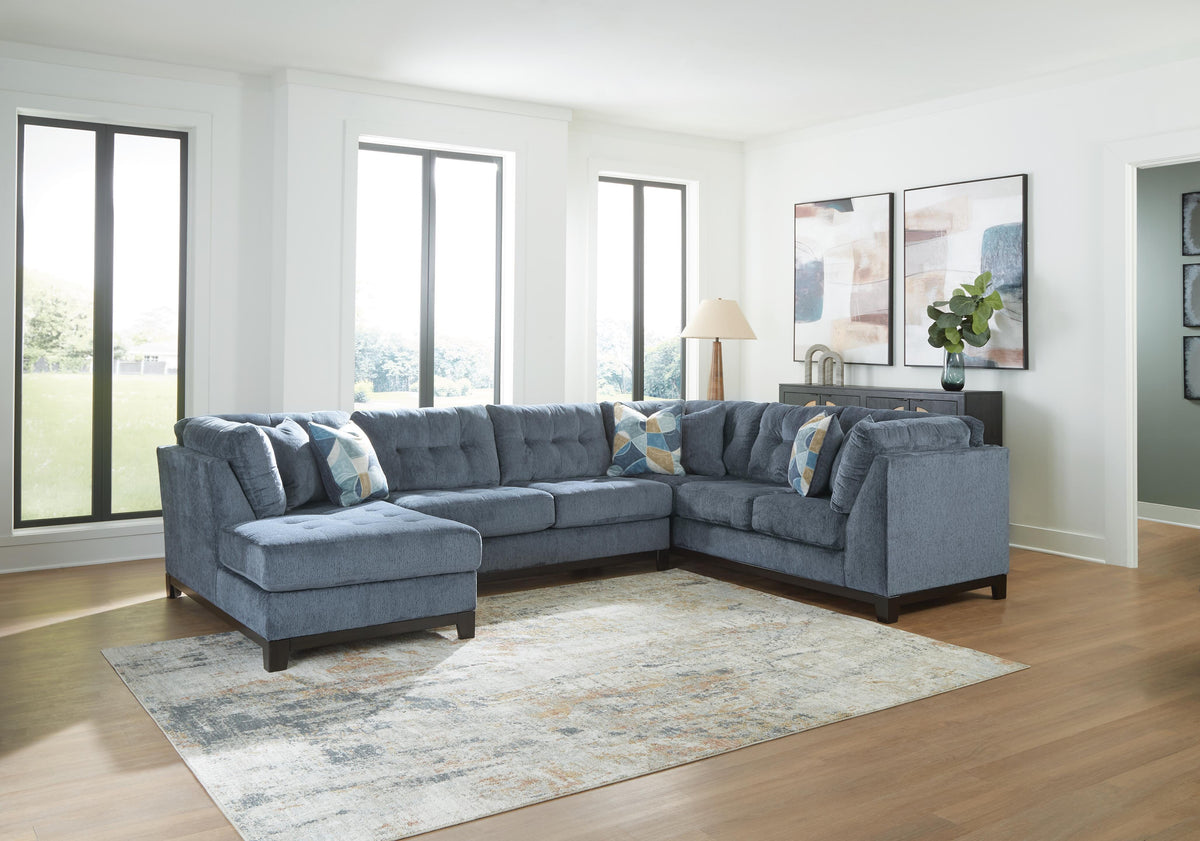 Maxon Place 3-Piece Sectional with Chaise Chenille