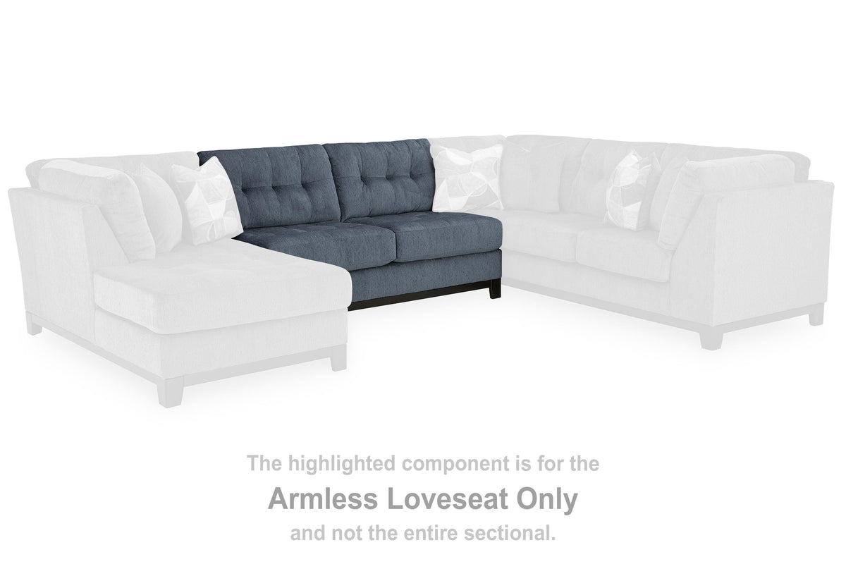 Maxon Place Armless Loveseat Chenille