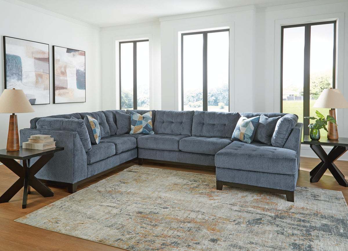 Maxon Place 3-Piece Sectional with Chaise Chenille