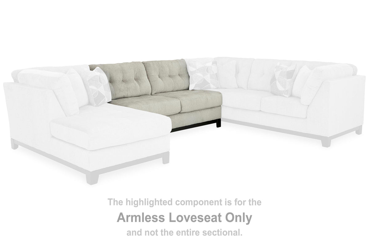 Maxon Place Armless Loveseat Chenille