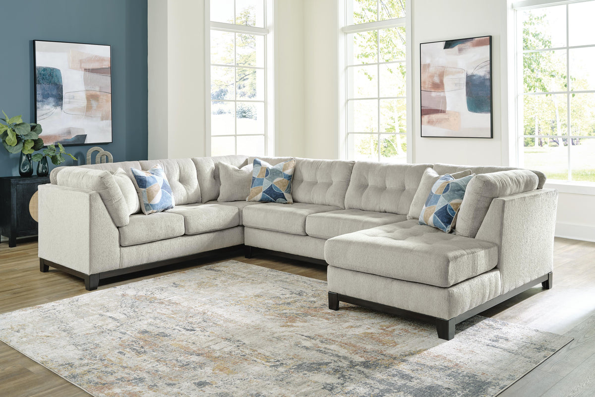Maxon Place 3-Piece Sectional with Chaise Chenille