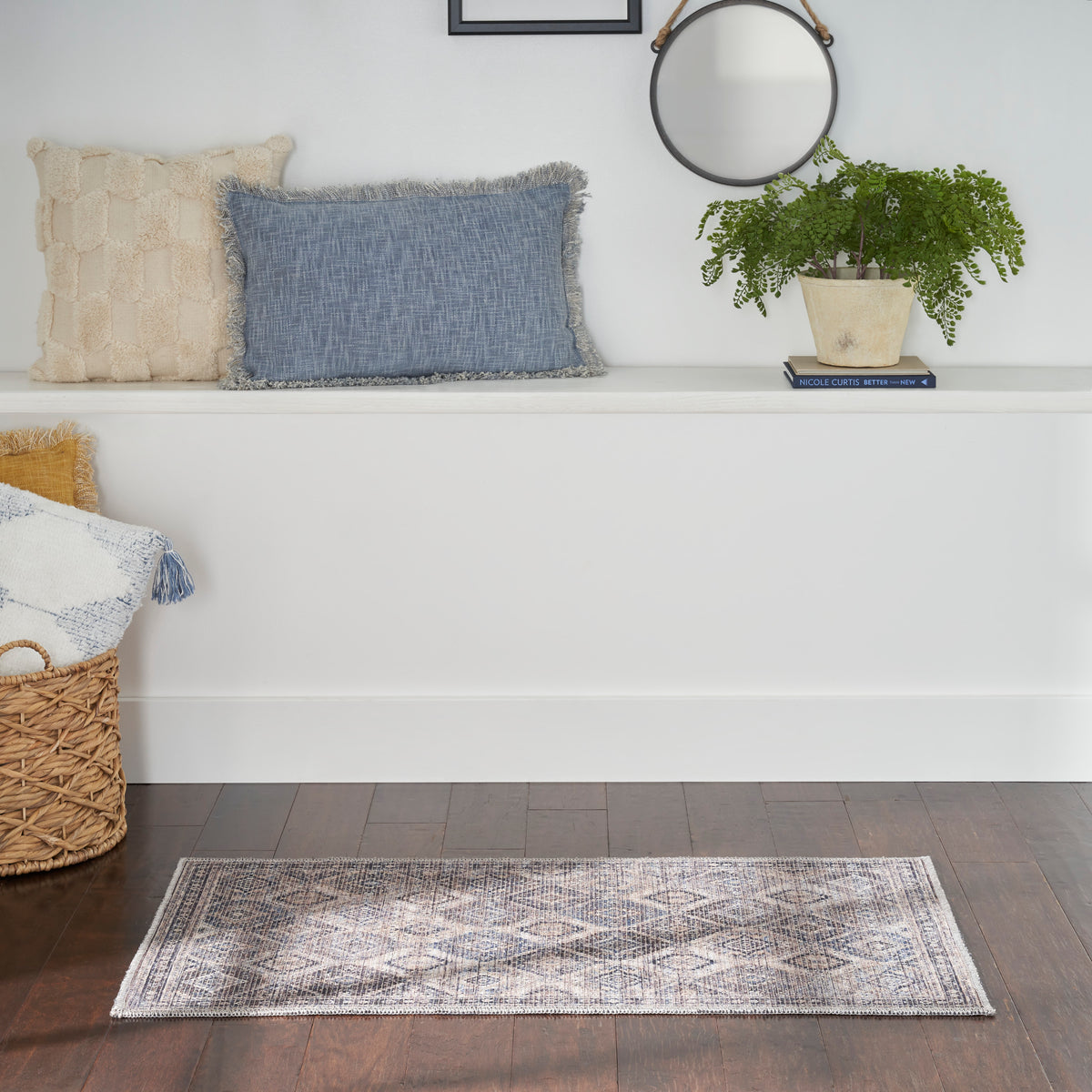 New Concept Washables SR103 Ivory Latte Rug - room scene