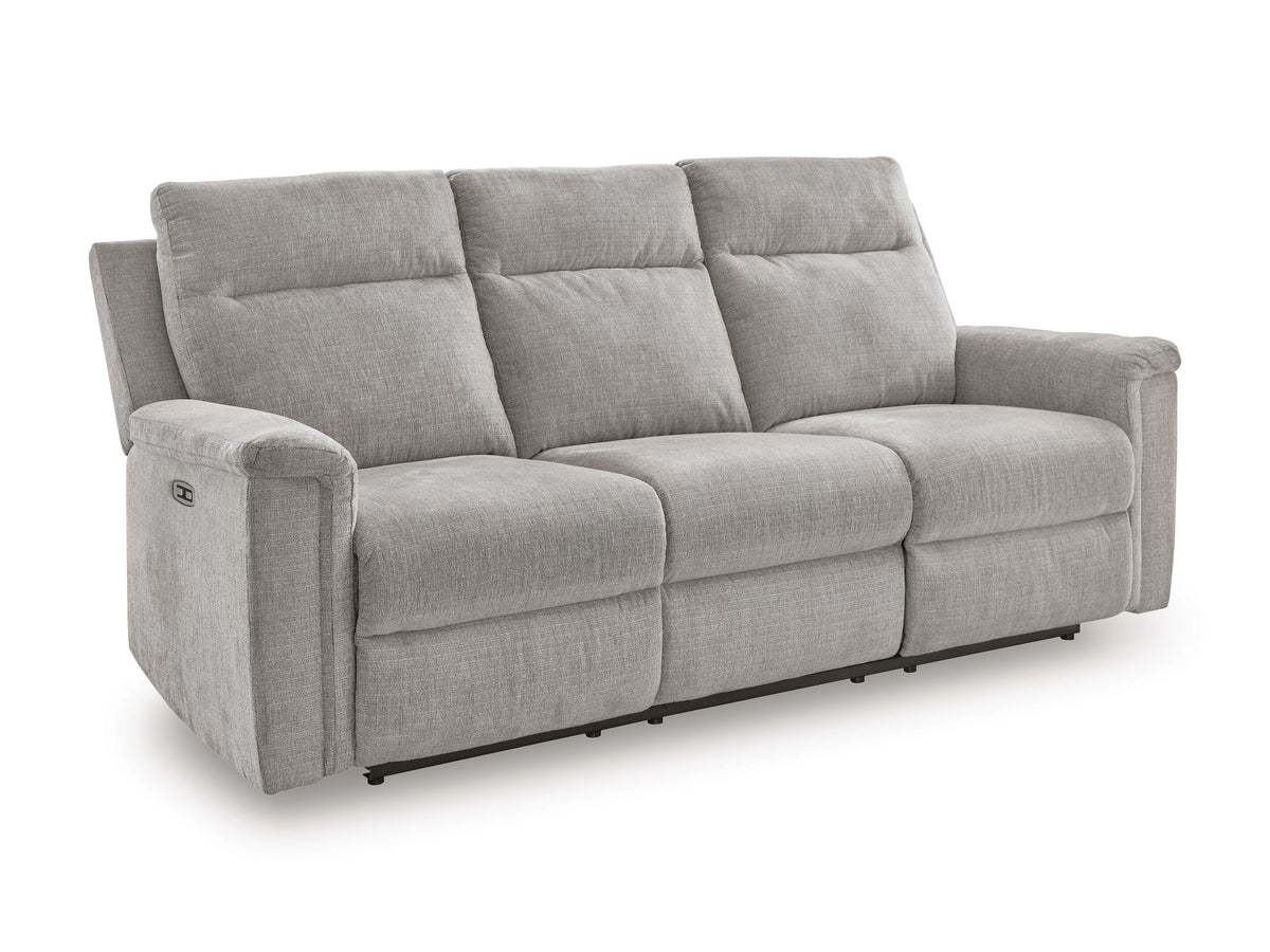 Barnsana Reclining Power Sofa Chenille