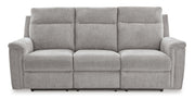 Barnsana Reclining Power Sofa Chenille