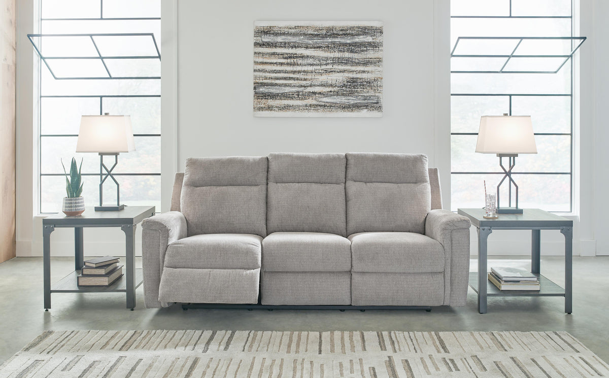 Barnsana Reclining Power Sofa Chenille