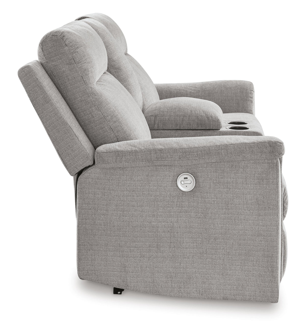 Barnsana DBL REC PWR Loveseat w/Console Chenille