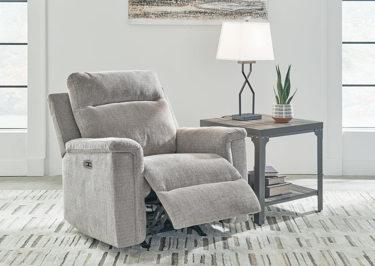 Barnsana Power Rocker Recliner Chenille