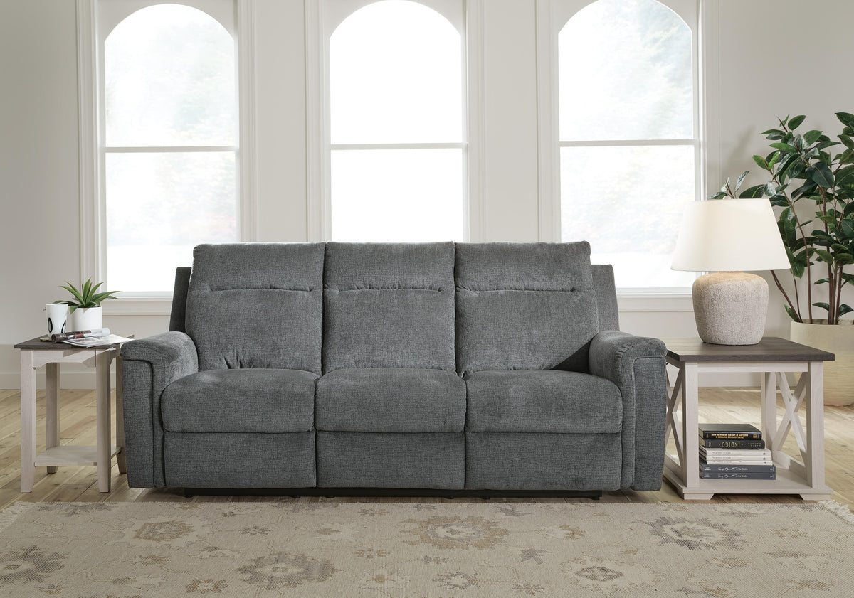 Barnsana Reclining Power Sofa Chenille