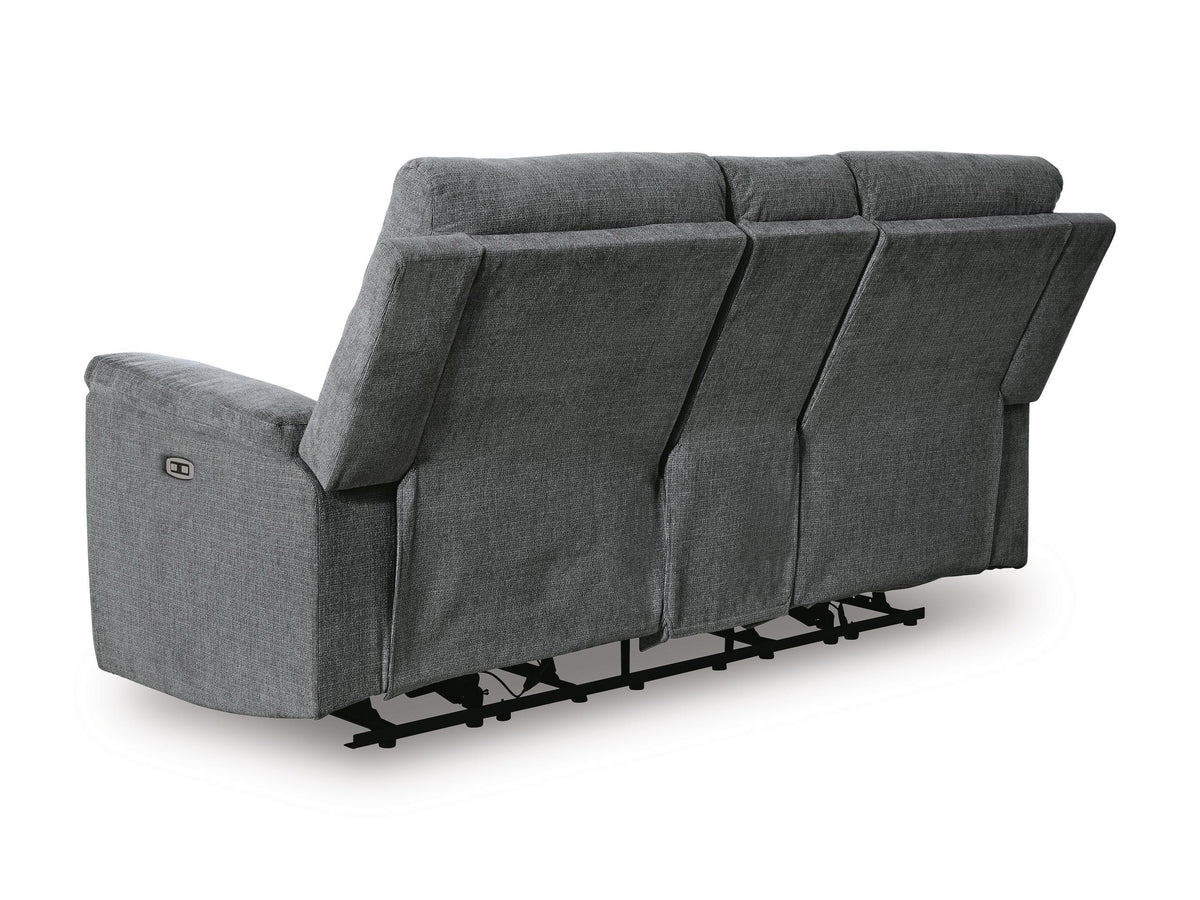 Barnsana DBL REC PWR Loveseat w/Console Chenille