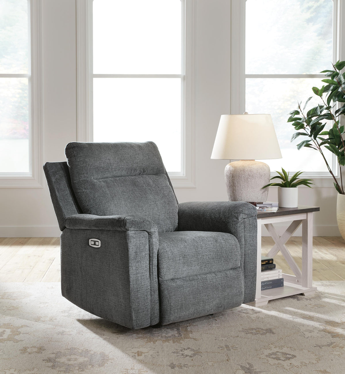 Barnsana Power Rocker Recliner Chenille