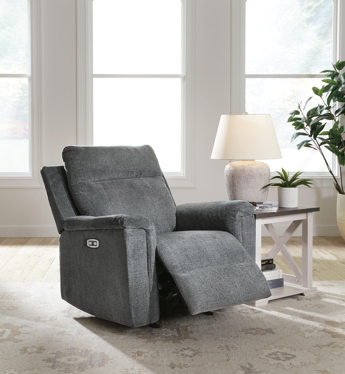 Barnsana Power Rocker Recliner Chenille