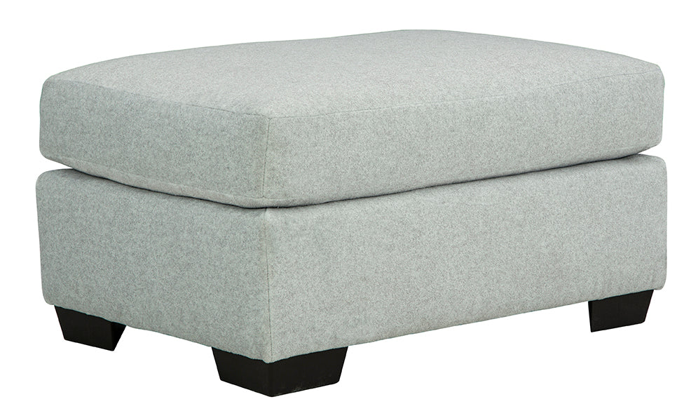 Cloud Silver Ottoman
