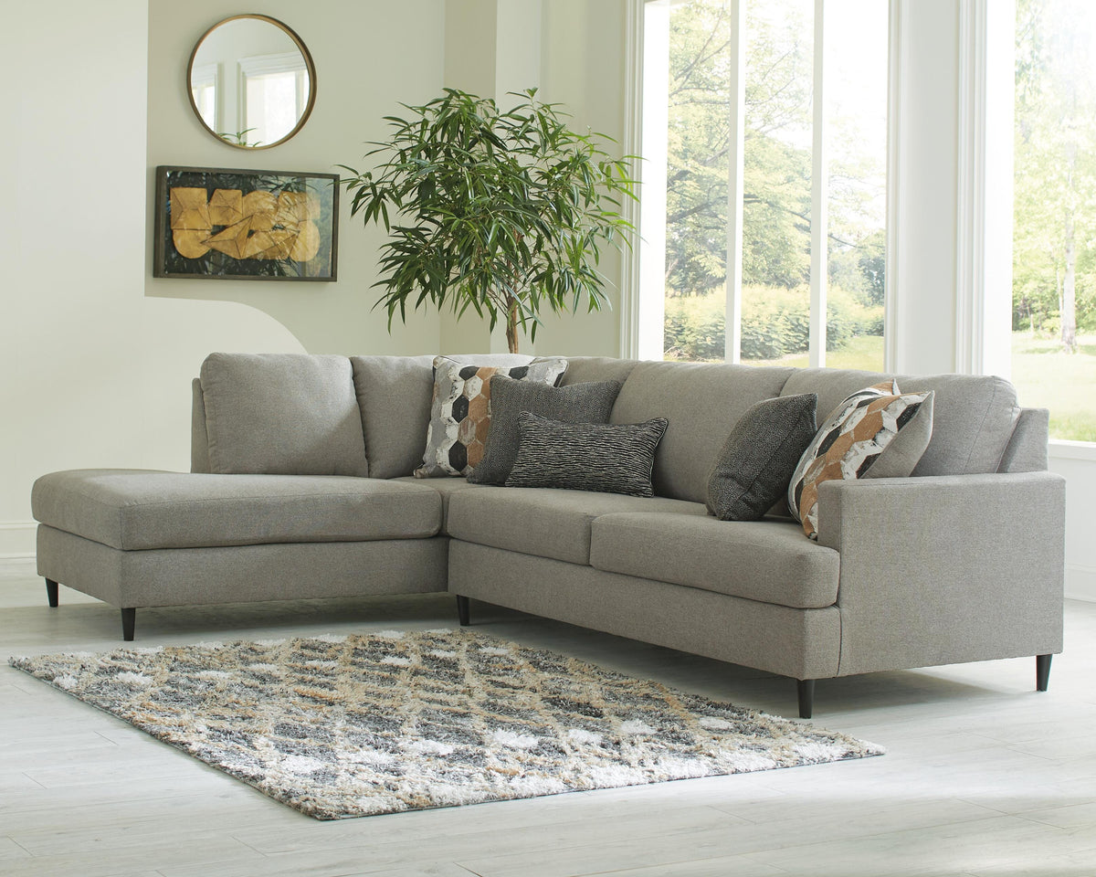 Santasia 2-Piece Sectional with Chaise Chenille