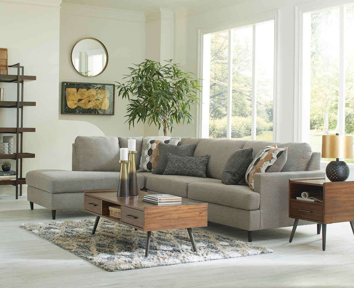 Santasia 2-Piece Sectional with Chaise Chenille
