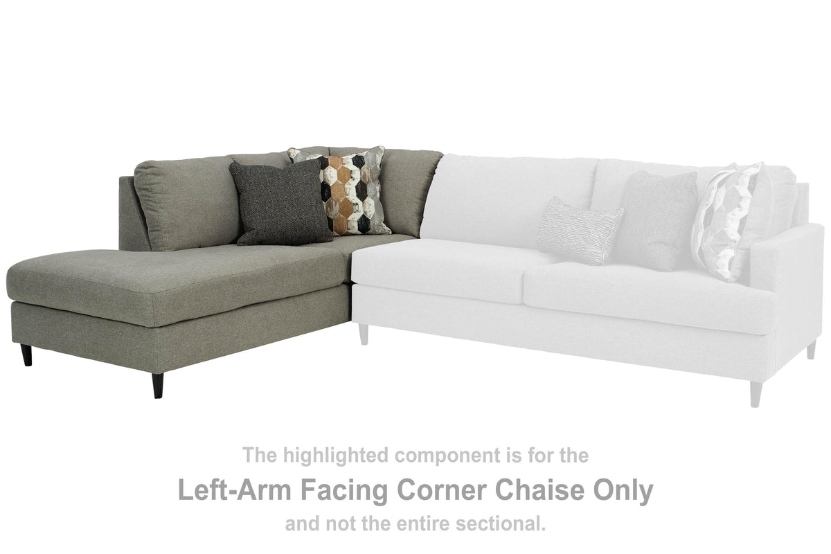 Santasia LAF Corner Chaise Chenille