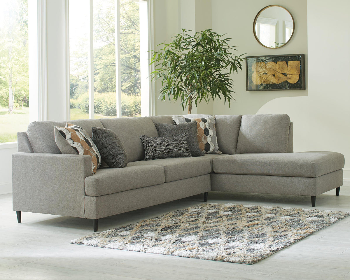 Santasia 2-Piece Sectional with Chaise Chenille
