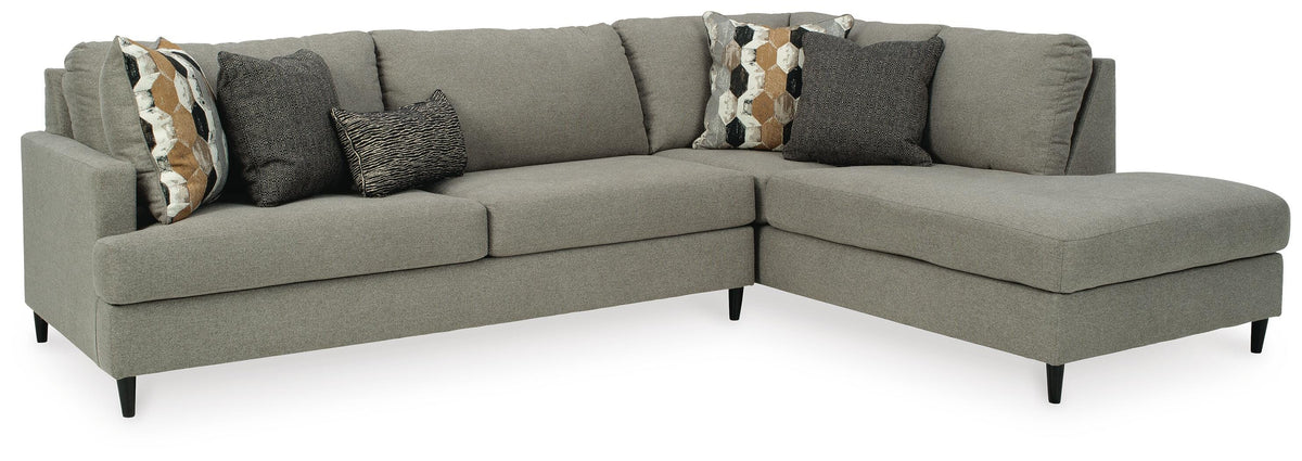Santasia 2-Piece Sectional with Chaise Chenille
