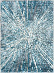 Ambiance AMI01 Blue Silver Rug - Rectangle