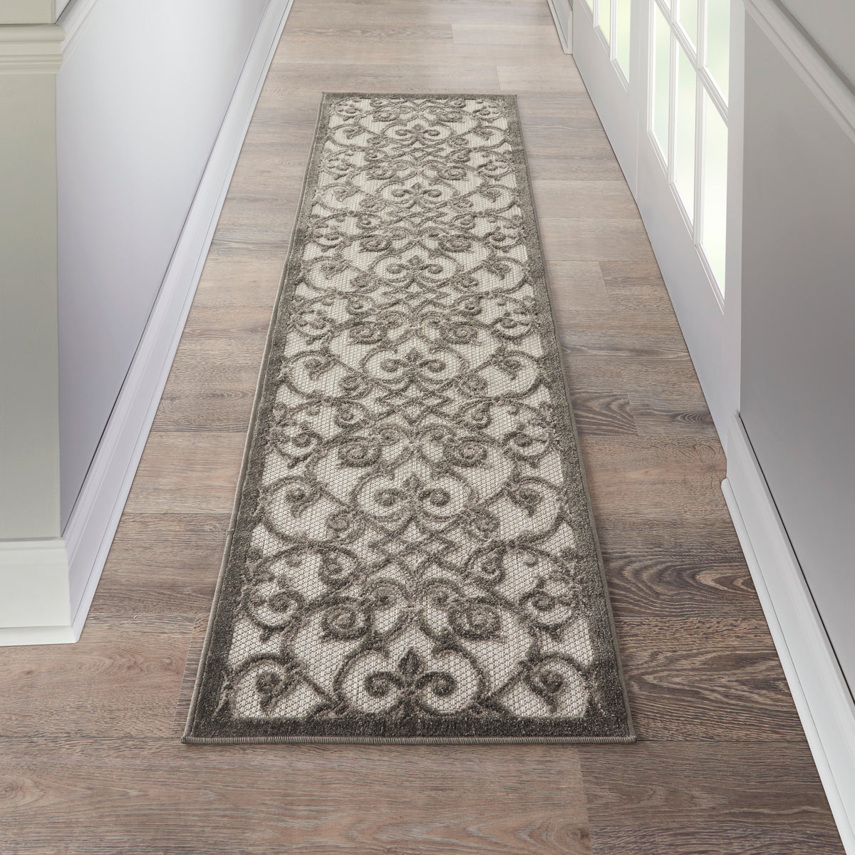 Aloha ALH21 Grey Charcoal Rug - room scene