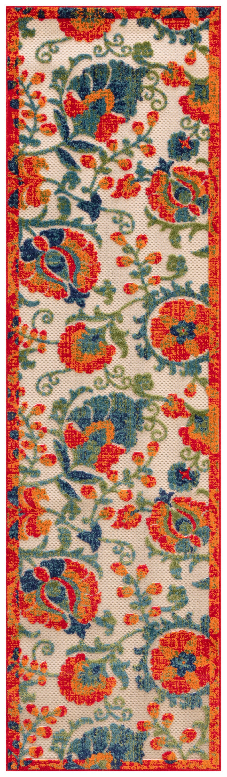 Aloha ALH17 Red Multicolor Rug - Runner