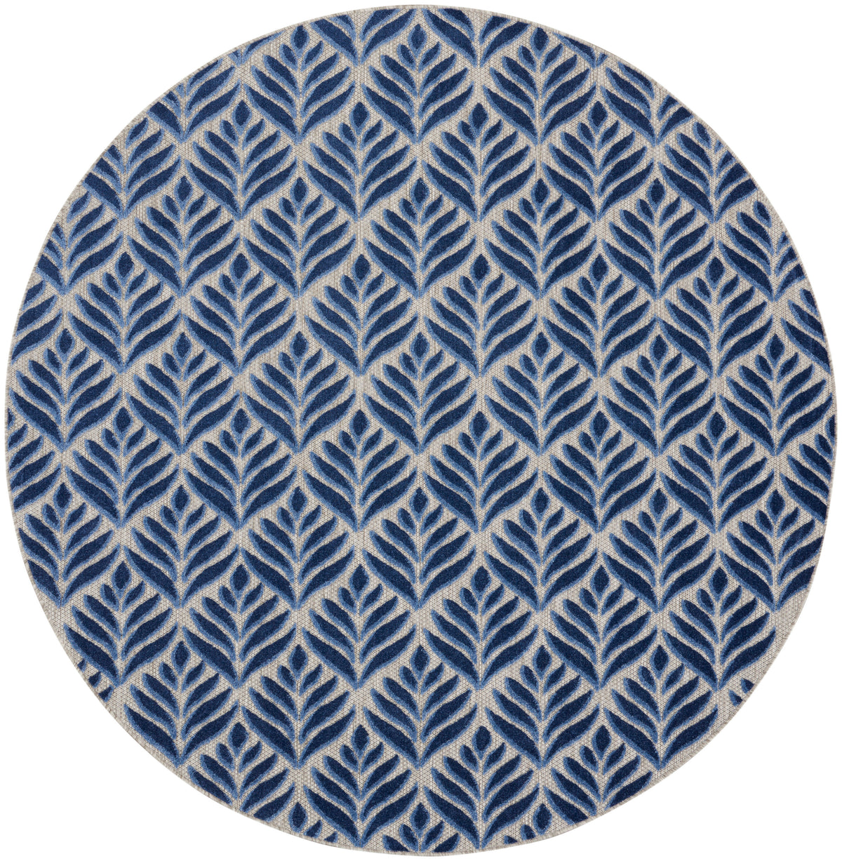 Aloha ALH35 Blue Rug - Round