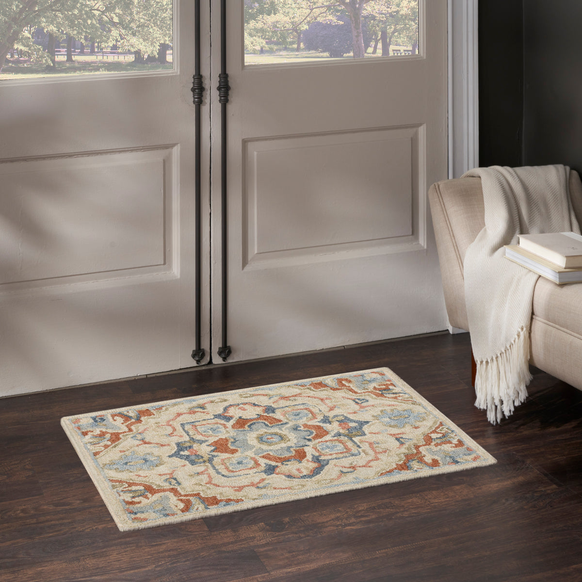 Maison MSO06 Ivory Rust Rug - room scene