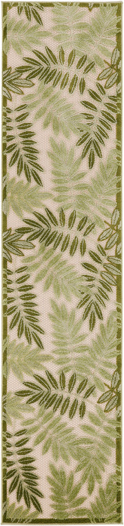 Aloha ALH18 Ivory Green Rug - Runner