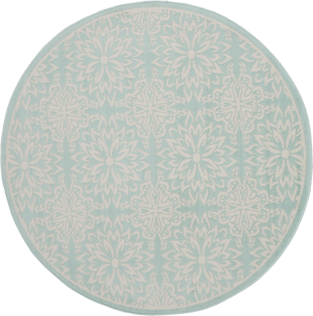 Jubilant JUB06 Ivory Green Rug - Round