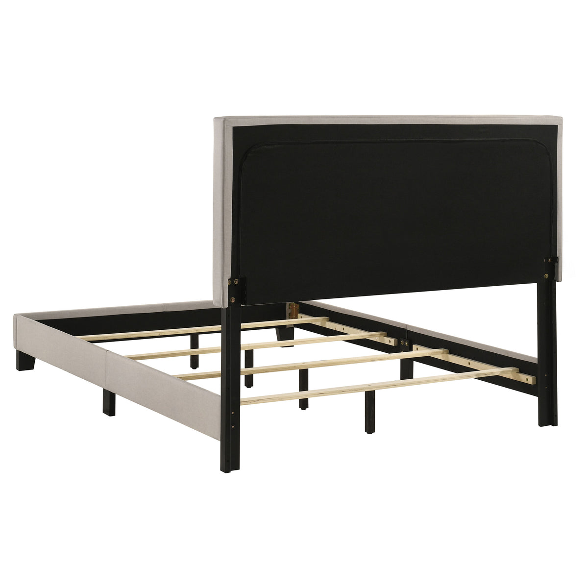 Boyd Upholstered Panel Bed - Full, Ivory