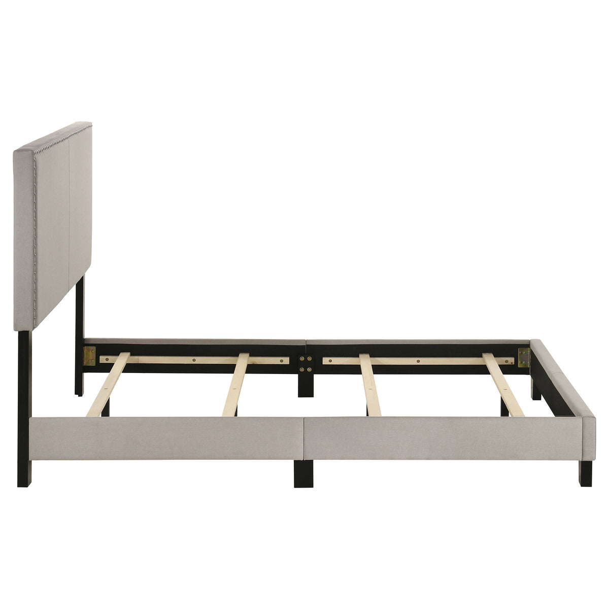 Boyd Upholstered Panel Bed - Full, Ivory