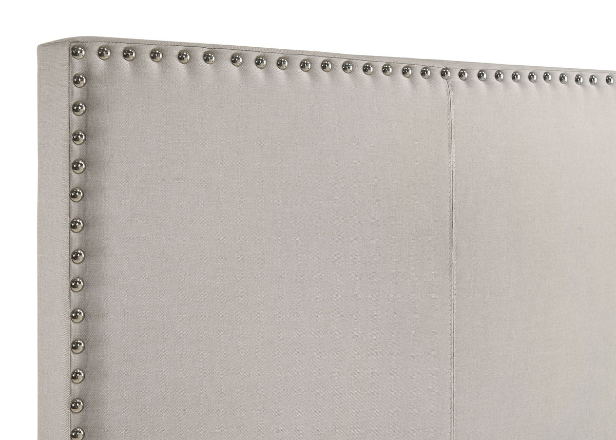 Boyd Upholstered Panel Bed - Full, Ivory
