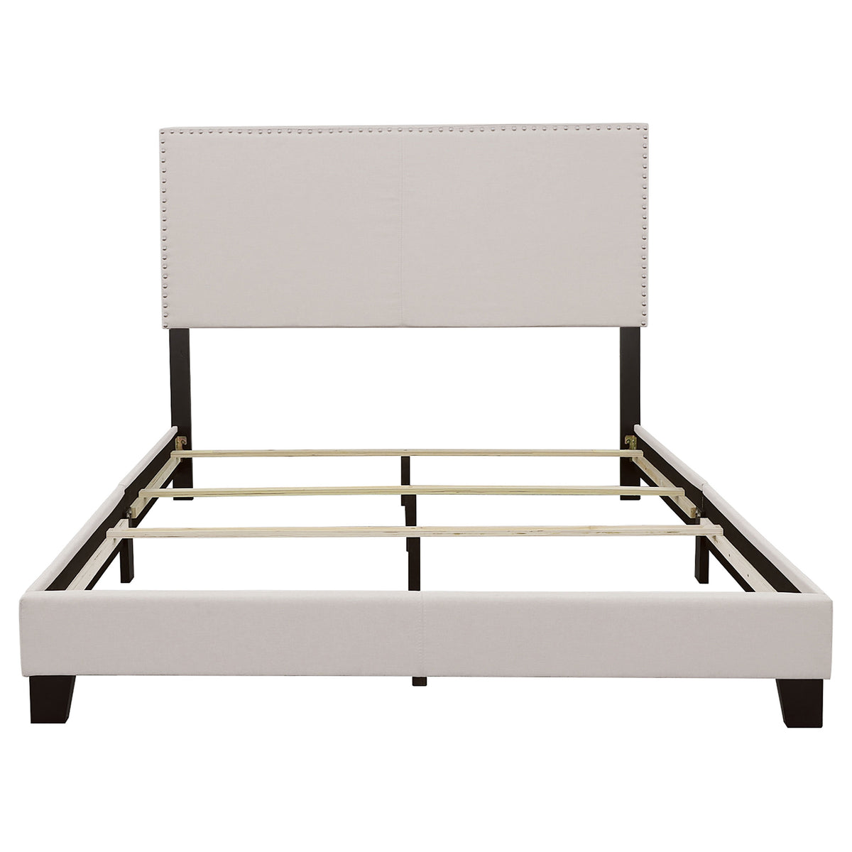 Boyd Upholstered Panel Bed - Eastern King, Ivory