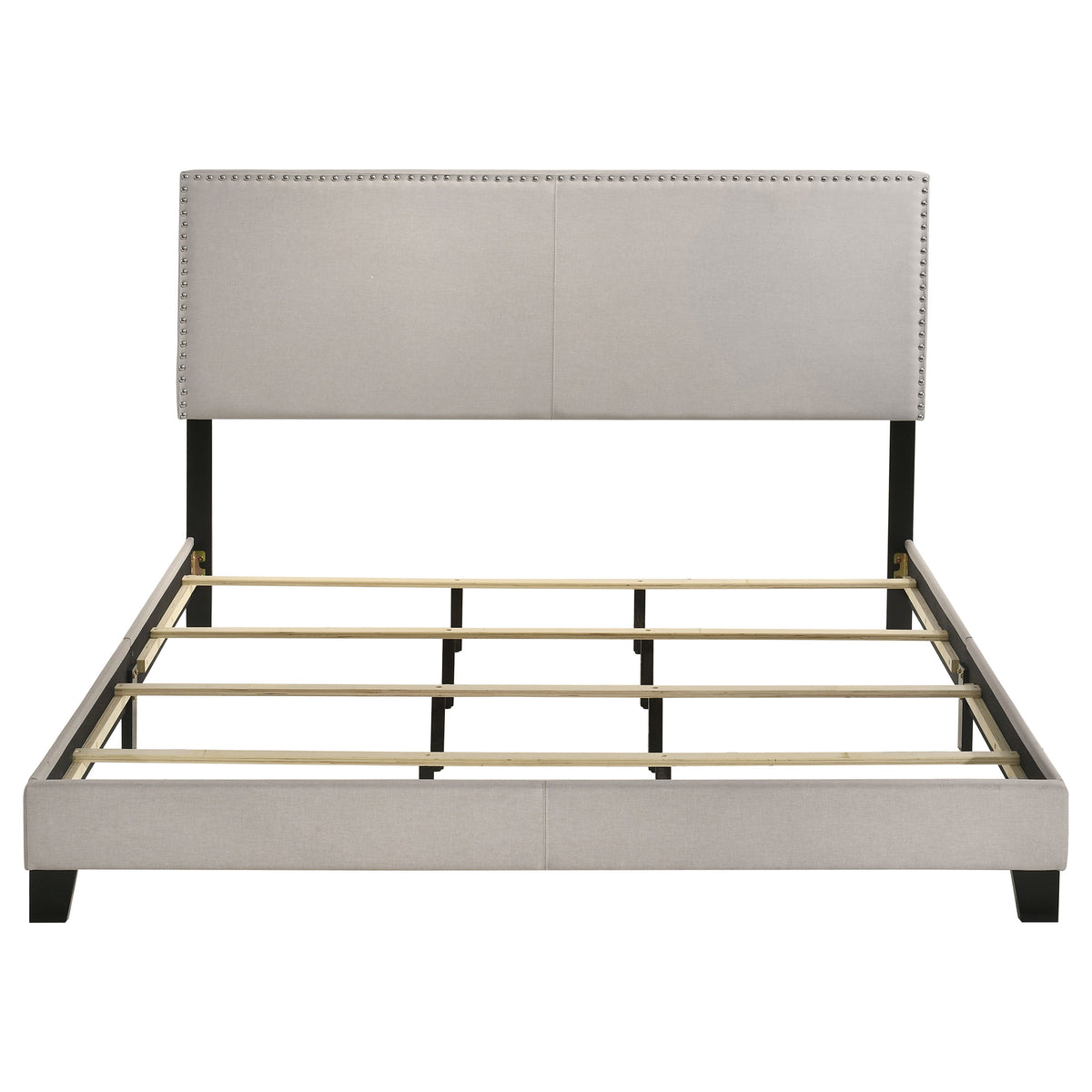 Boyd Upholstered Panel Bed - California King, Ivory