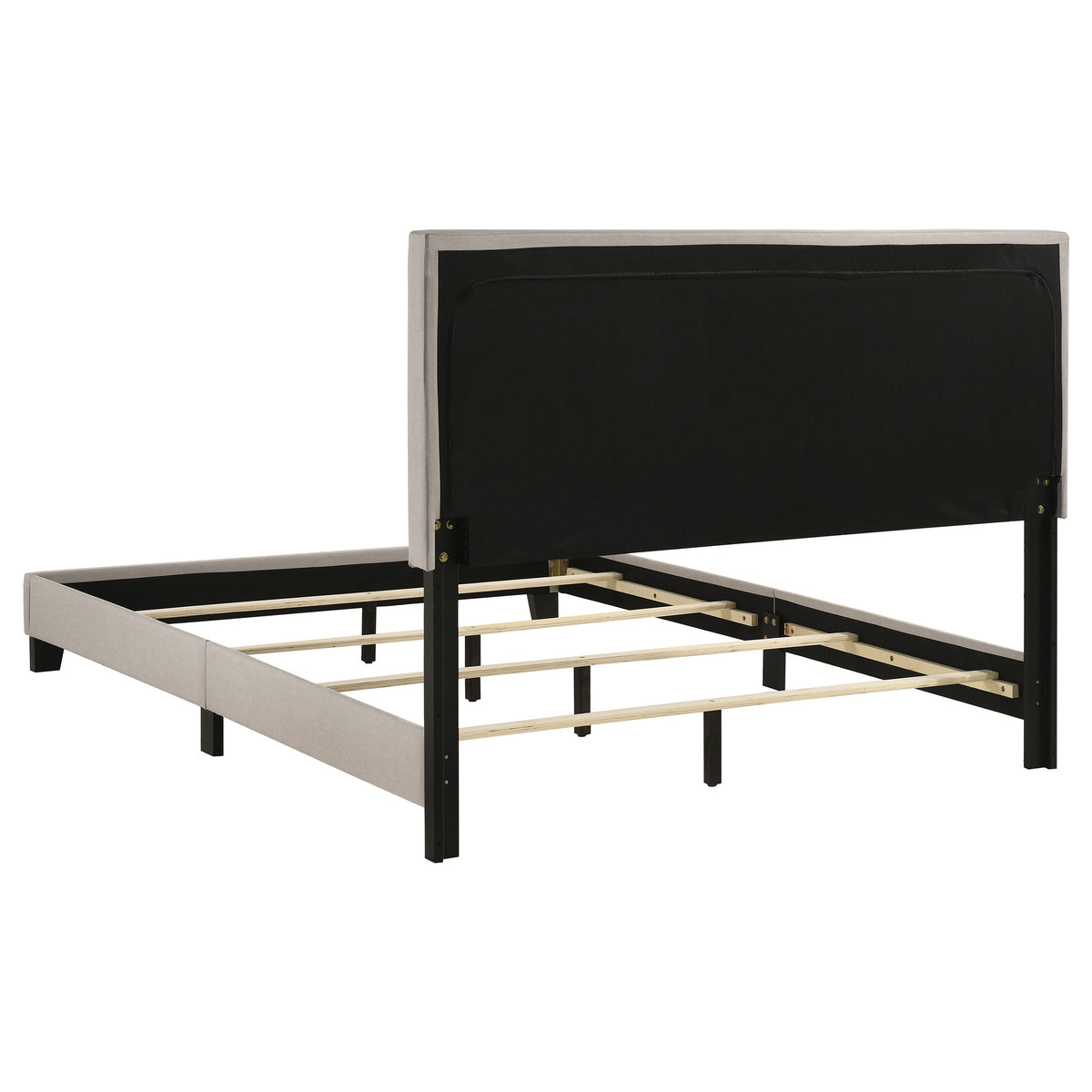 Boyd Upholstered Panel Bed - Queen, Ivory