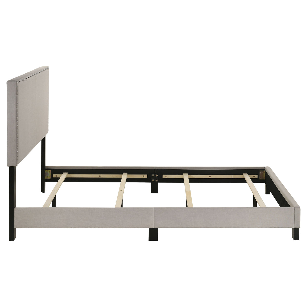 Boyd Upholstered Panel Bed - Queen, Ivory