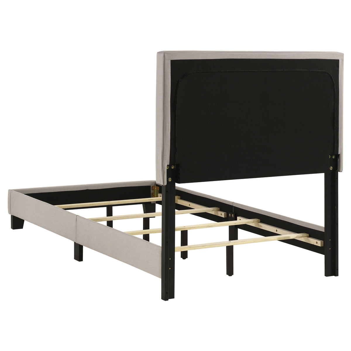 Boyd Upholstered Panel Bed - Twin, Ivory
